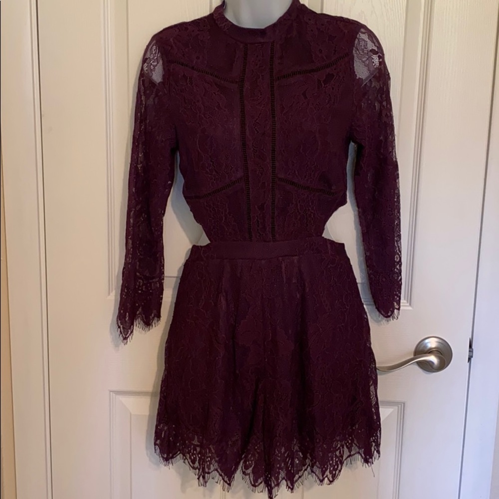 NWT! Purple Lace Romper